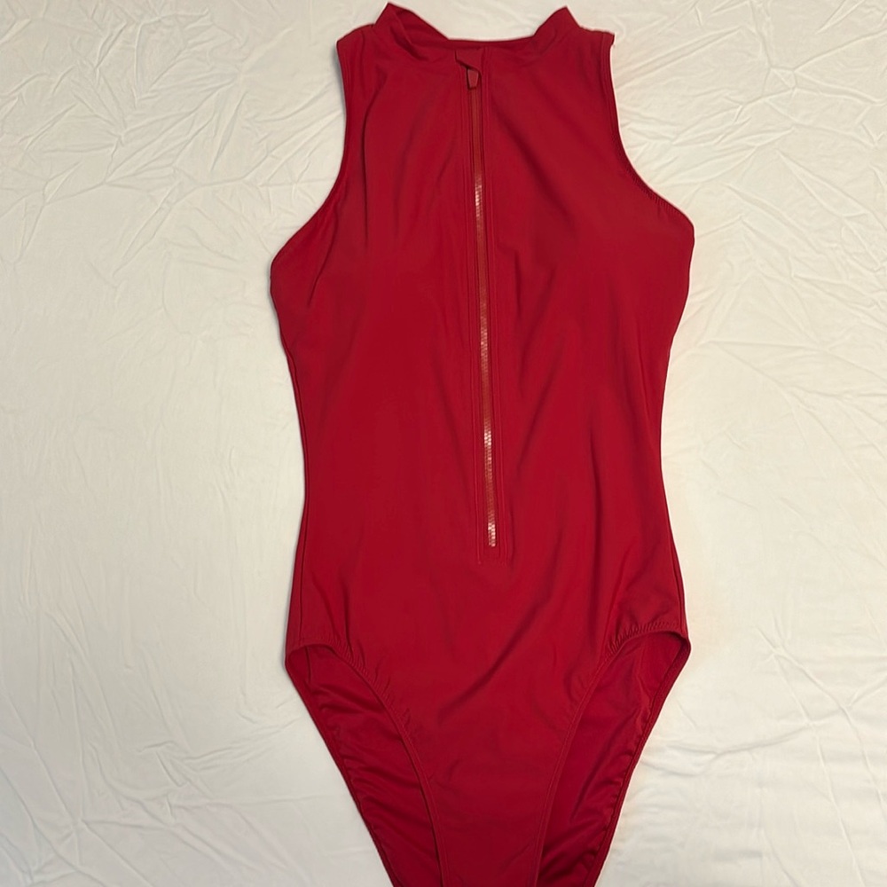 Sweaty Betty Bold Red One Piece Swimsuit
